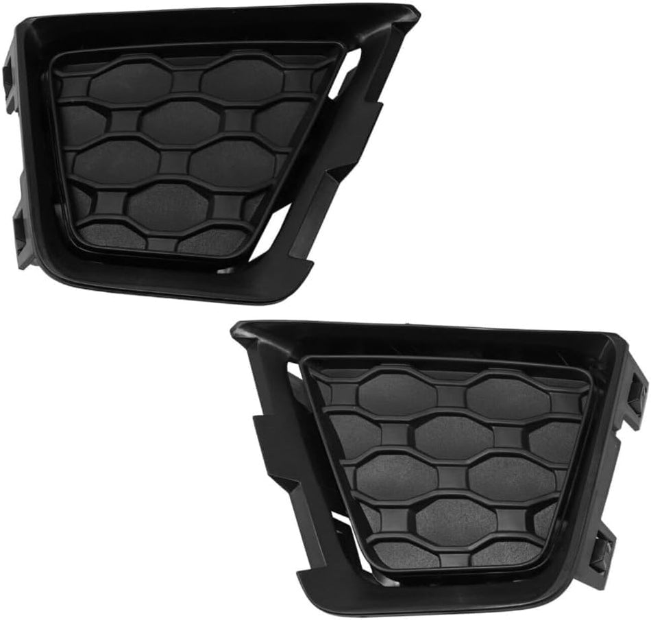 Front Passenger & Driver Lower Bumper Cover Grille Trim Set of 2 Replacement For 2019-2023 Jeep Renegade Except Upland & Trailhawk Models W/O Park ...