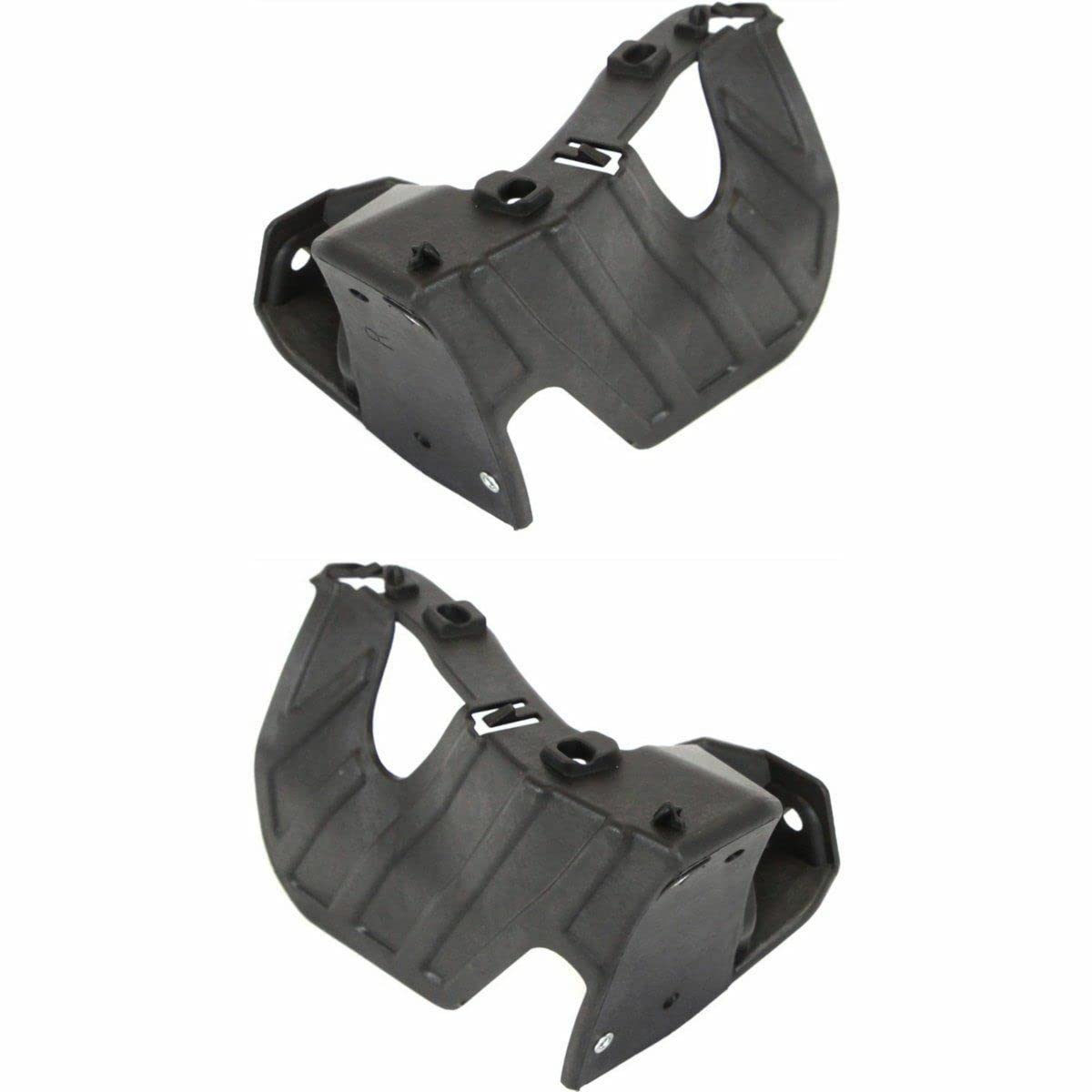 DAT AUTO PARTS Front Left Driver & Right Passenger Side Outer Bumper Retainer Bracket Set Of 2 Replacement For 2007 - 2013 GMC Sierra 1500 Black Te...