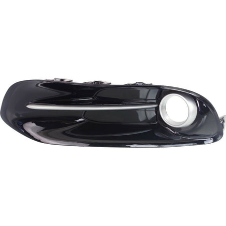 DAT AUTO PARTS Front Left Driver Side Bumper Fog Light Cover Trim Bezel Insert Replacement For 2013-2016 Dodge Dart Glossy Black Smooth Plastic wit...