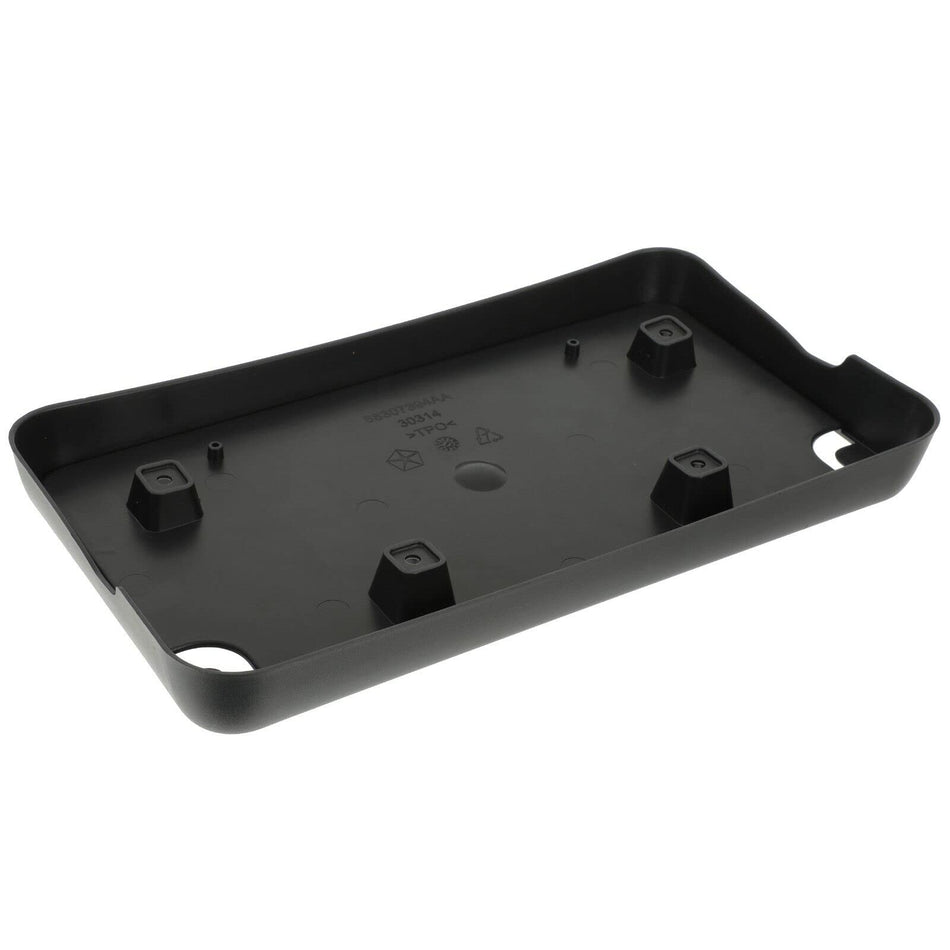 DAT AUTO PARTS Front License Plate Bracket Frame Cover Tag Holder Replacement For 2017 - 2021 Jeep Grand Cherokee SRT & Trackhawk Black Textured CH...