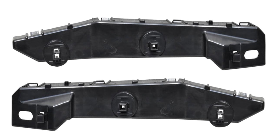 DAT AUTO PARTS Front Left Driver & Right Passenger Side Outer Bumper Cover Bracket Pair Set Replacement For 2008 - 2013 Nissan Rogue White Textured...