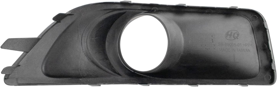 DAT AUTO PARTS Front Left Driver Side Fog Light Cover Bezel Trim Replacement For 2010 2011 2012 Subaru Outback Silver Chrome Textured Plastic SU103...