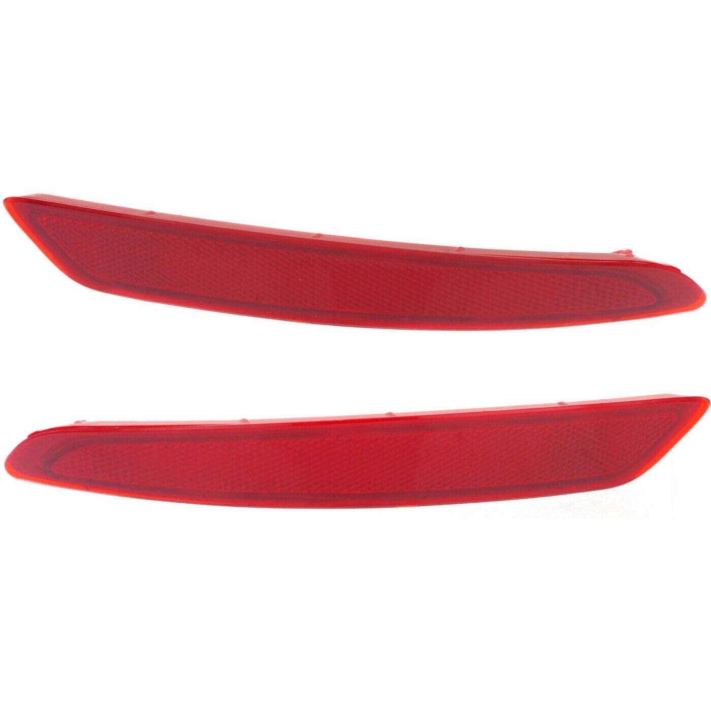DAT AUTO PARTS Rear Right Passenger & Left Driver Side Pair Bumper Cover Reflector Lamp Marker Light Insert Set Of 2 Replacement For 2014-2019 Ford...