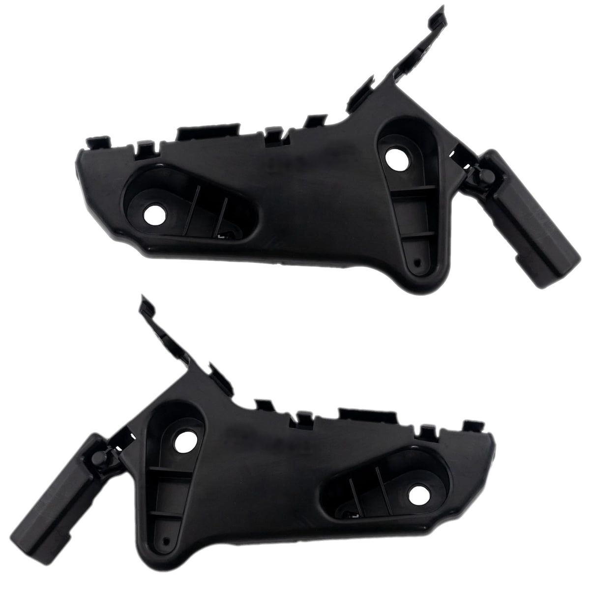 Front Driver & Passenger Side PAIR Bumper Cover Support Mounting Bracket, Fits 2019–2025 Mazda 3, and Mazda 3 Sport, Hatchback Models, Black Textur...