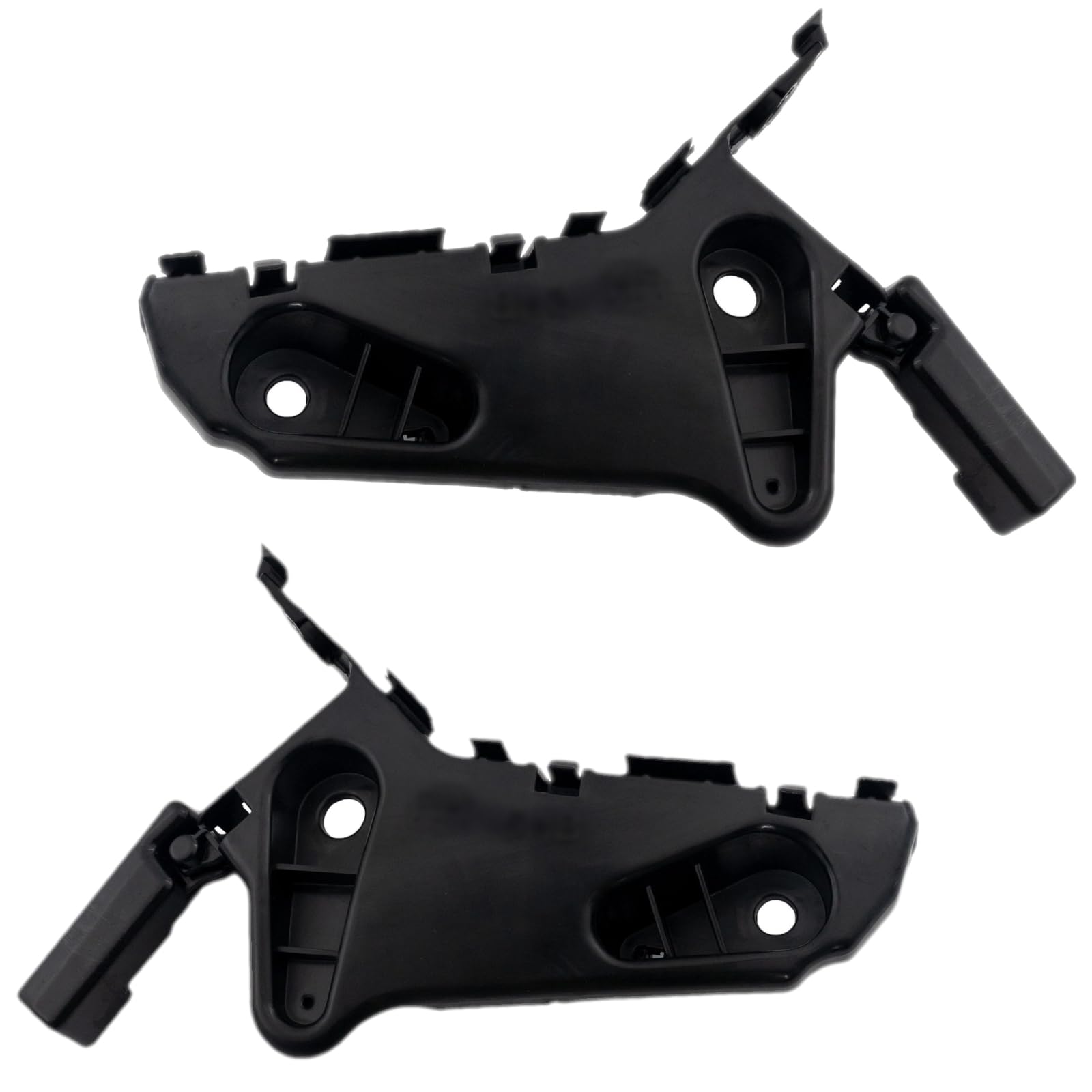 Front Driver & Passenger Side PAIR Bumper Cover Support Mounting Bracket, Fits 2019–2025 Mazda 3, and Mazda 3 Sport, Hatchback Models, Black Textur...