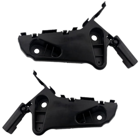 Front Driver & Passenger Side PAIR Bumper Cover Support Mounting Bracket, Fits 2019–2025 Mazda 3, and Mazda 3 Sport, Hatchback Models, Black Textur...