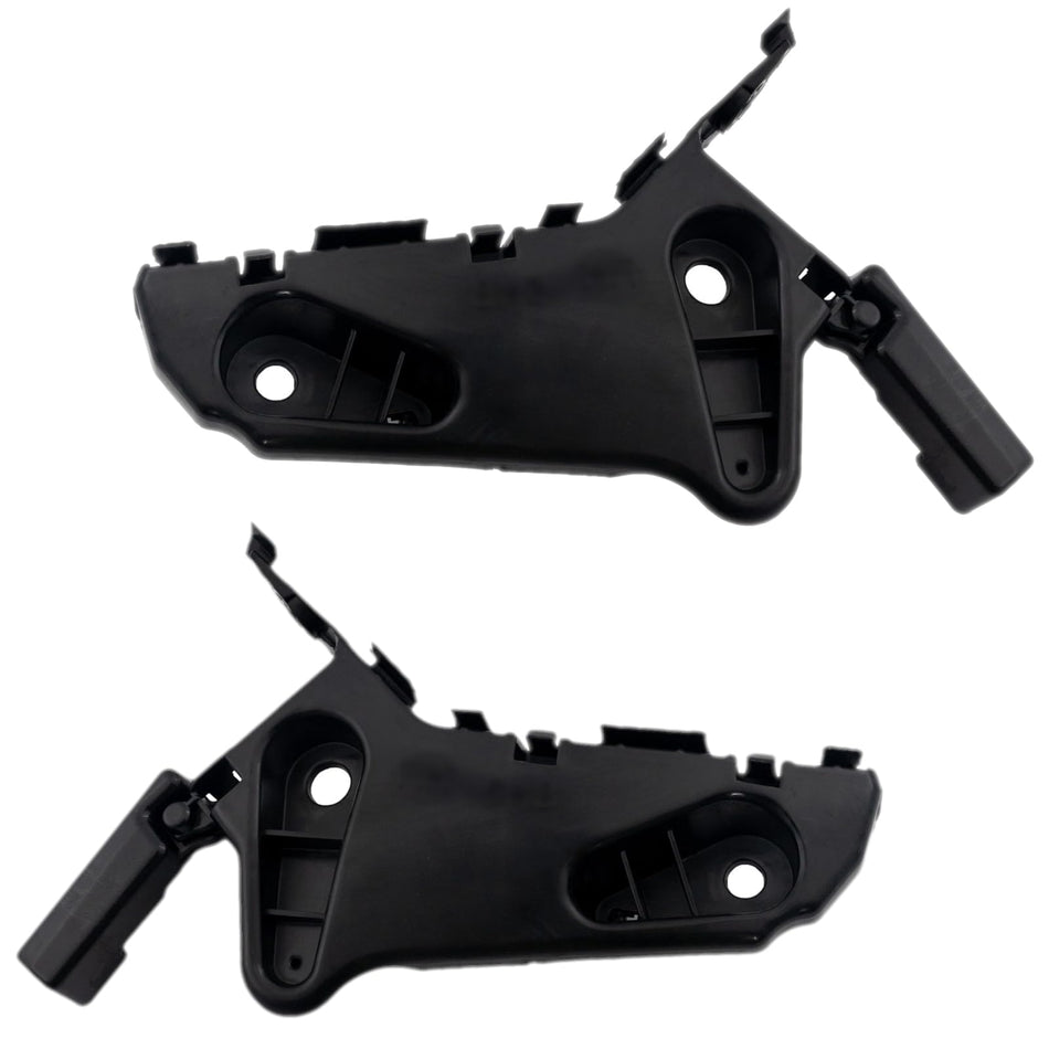 Front Driver & Passenger Side PAIR Bumper Cover Support Mounting Bracket, Fits 2019–2025 Mazda 3, and Mazda 3 Sport, Hatchback Models, Black Textur...