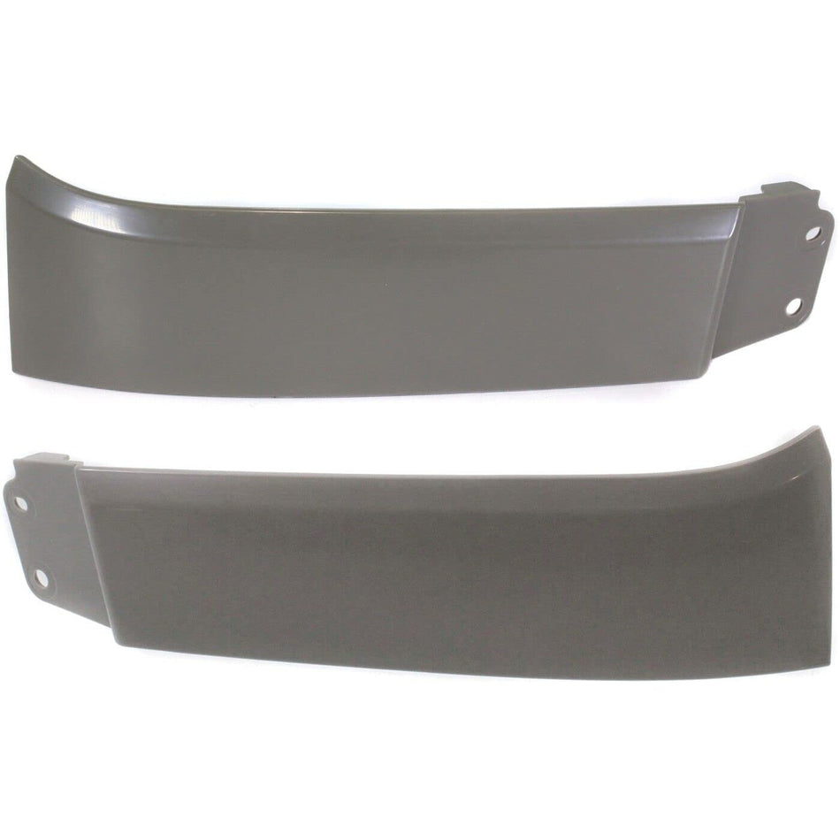 DAT AUTO PARTS Front Right Passenger & Left Driver Side Bumper Fender Extension Set Of 2 Replacement For 2008 - 2017 Toyota Sequoia Gray Smooth TO1...