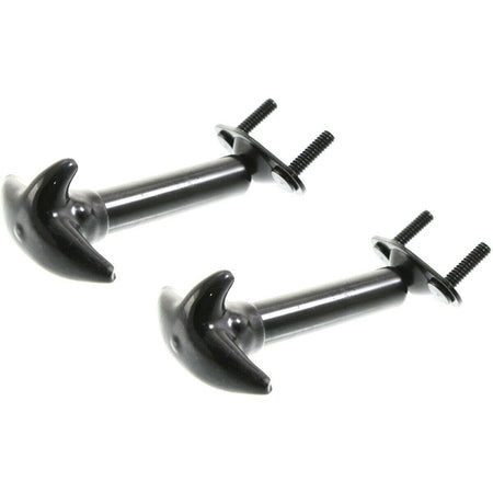 DAT AUTO PARTS Left Driver and Right Passenger Set of 2 Hood Latch Bracket Catch Lock Replacement Pair for 1987-1995 Jeep WRANGLER/SAHARA Black Smo...