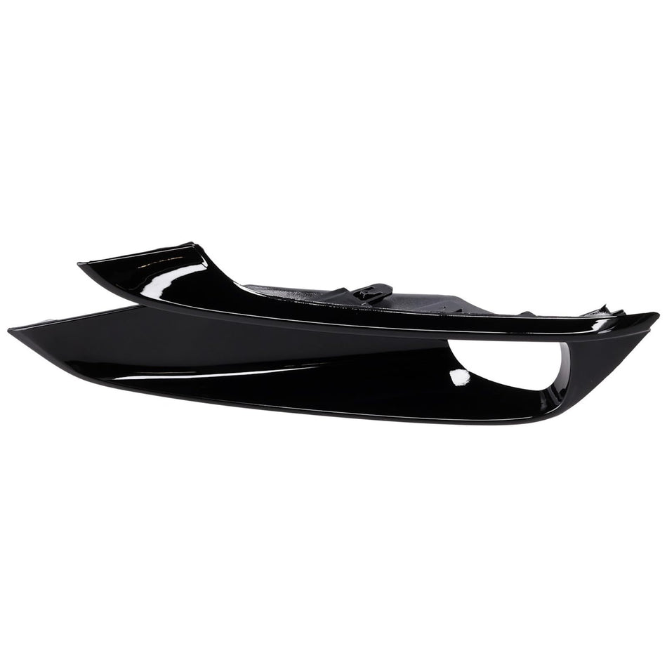 DAT AUTO PARTS Front Driver & Passenger Side, SET OF 2, Bumper Cover Molding Bezel, Fits 2021-2026 Toyota Sienna, For XSE Models, Plastic Gloss Bla...