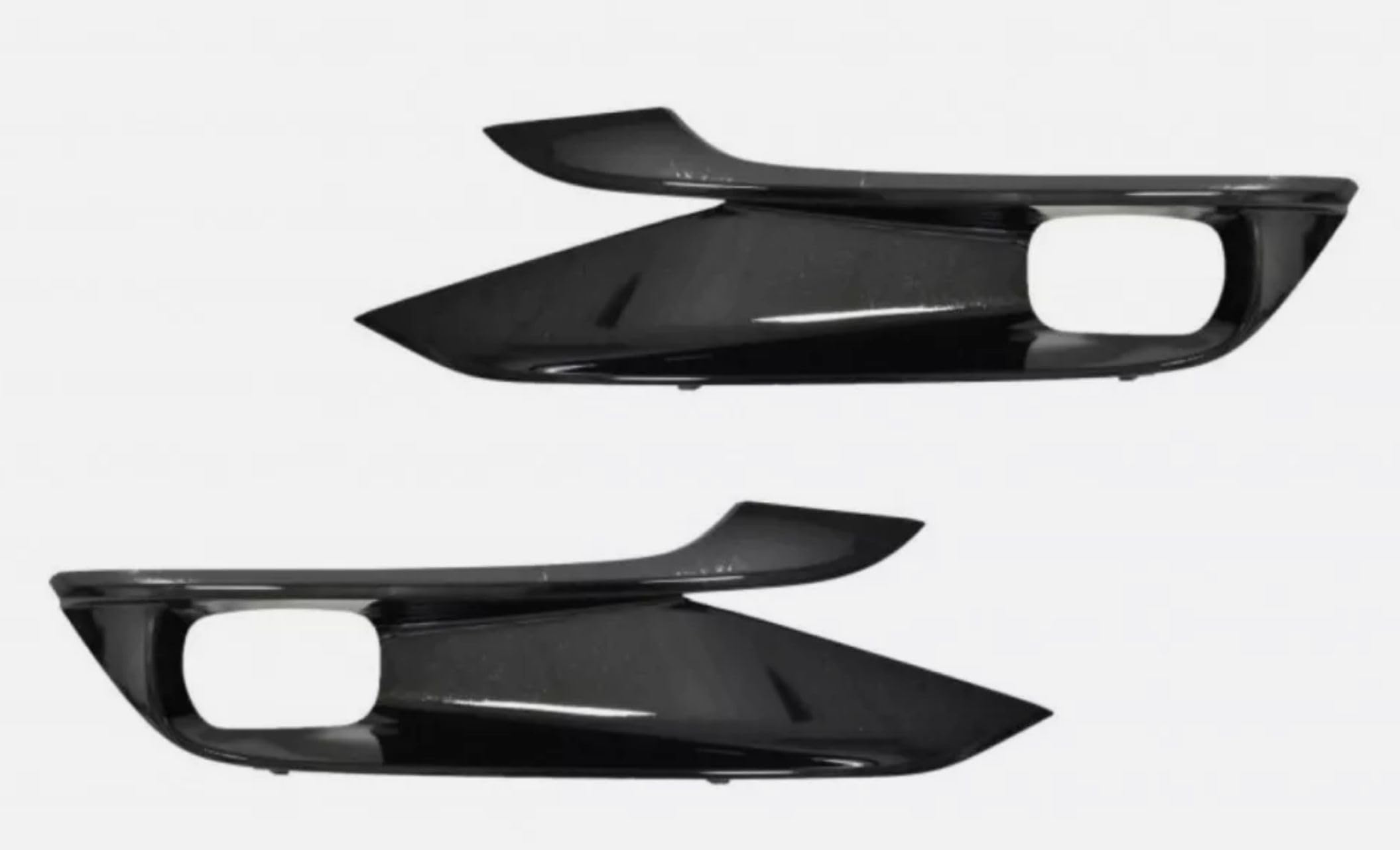 DAT AUTO PARTS Front Driver Passenger Side Cover Grille Molding Insert Trim Set of 2 Replacement For 2021-2022 Toyota Sienna XSE Models Gloss Black...