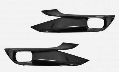 DAT AUTO PARTS Front Driver Passenger Side Cover Grille Molding Insert Trim Set of 2 Replacement For 2021-2022 Toyota Sienna XSE Models Gloss Black...