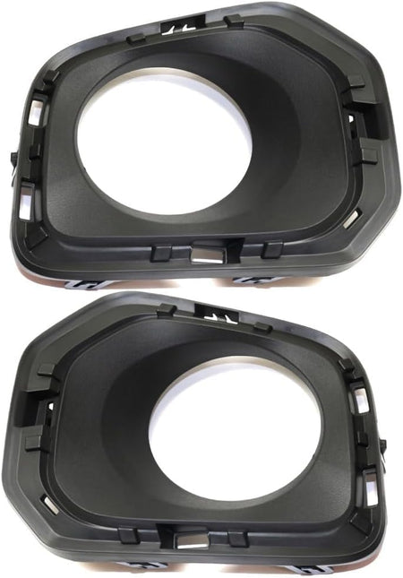 Front Left Driver & Right Passenger Set Of 2 Fog Light Hole Bezel Lamp Cover Bumper Insert Pair Replacement For 2016-2023 Toyota Tacoma Limited Pic...