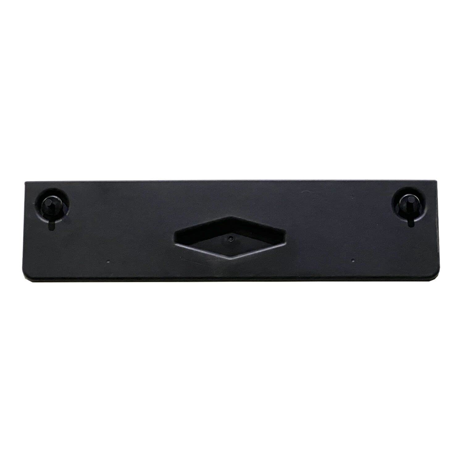 DAT AUTO PARTS Front Bumper License Plate Frame Tag Mounting Bracket Holder Cover Replacement for 2022-2024 Volkswagen Taos Black Textured PP Plast...