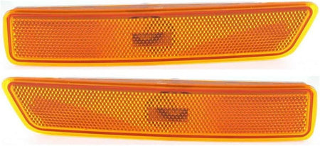 Front Left Driver & Right Passenger Side Set Of 2 Marker Light Housing Lamp Reflector Bumper Insert Assembly Pair Replacement For 2002-2010 Mercury...