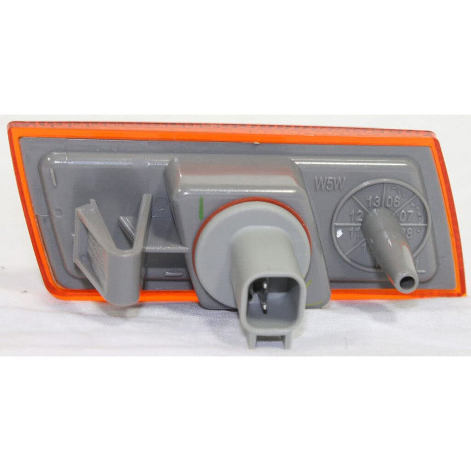 DAT AUTO PARTS Front Left Driver Side Marker Light Lamp Lens Assembly Reflector Replacement for 1997 - 2006 Jeep Wrangler Amber Lens CH2550125 4805...