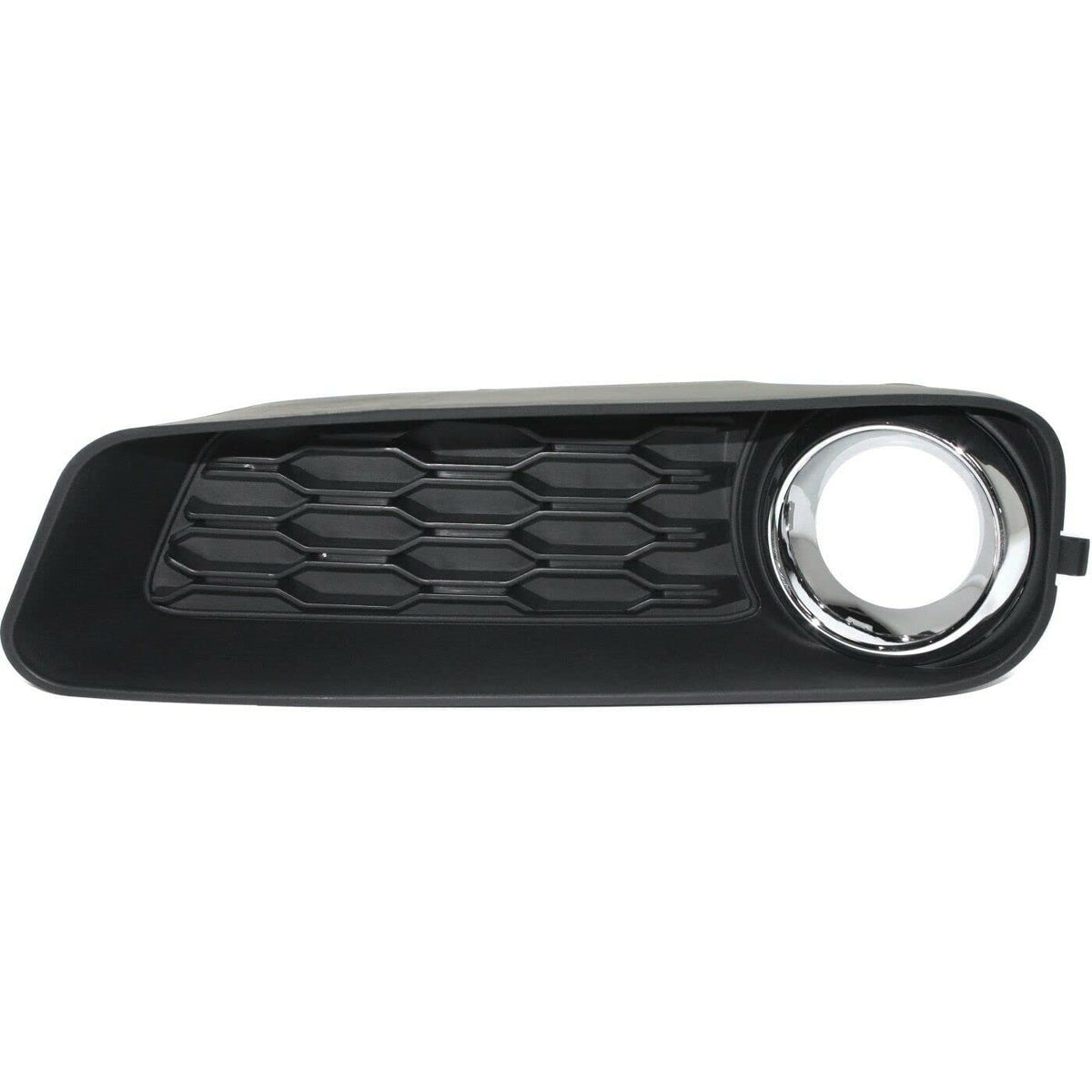 DAT AUTO PARTS Front Left Driver Side Fog Light Cover Grille Trim Replacement For 2011-2014 Dodge Avenger Black With Silver Chrome Ring Textured Pl...