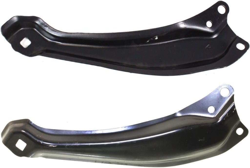 DAT AUTO PARTS Front Left Driver and Right Passenger Side Bumper Impact Bar Bracket Set of 2 Replacement For 2005-2011 Toyota Tacoma Black Steel Pa...