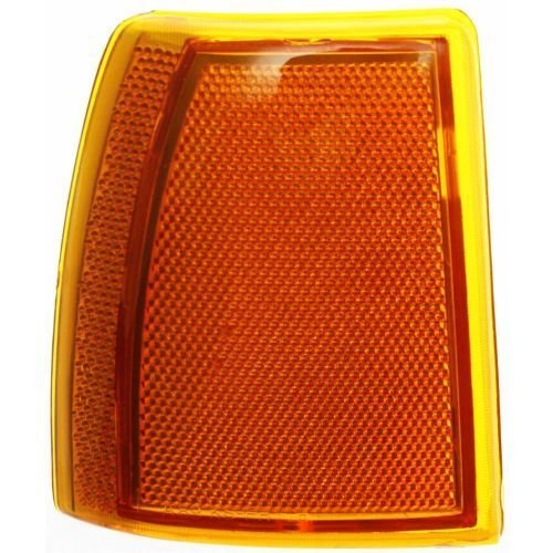 DAT AUTO PARTS Front Left Driver Side Signal Side Marker Light Lens Housing Assembly Reflector Replacement For 1991 - 1994 Ford Explorer Amber Lens...