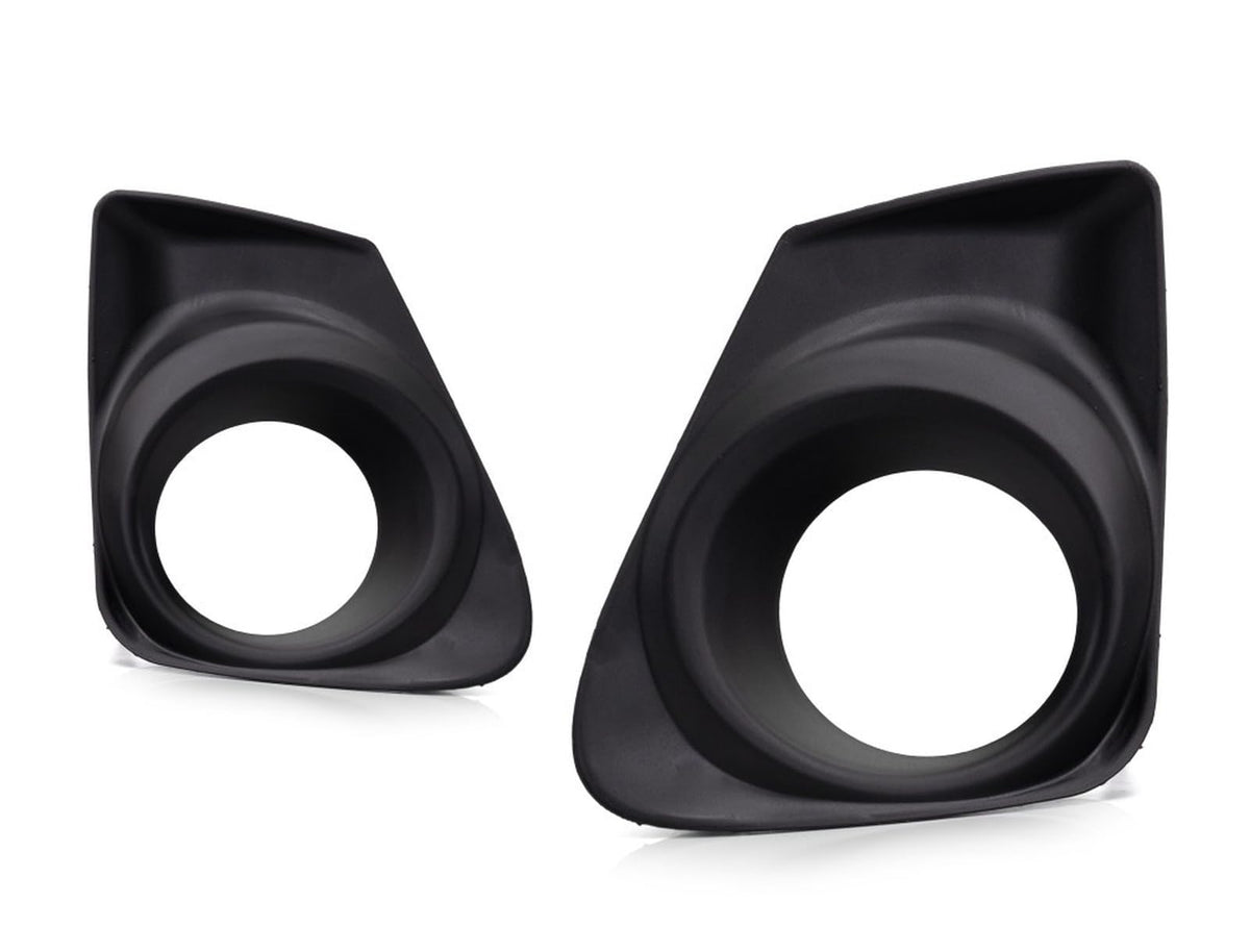DAT AUTO PARTS Front Right Passenger & Left Driver Side Bumper Fog Light Bezel Cover Grille Set of 2 Replacement For 2011 - 2013 Toyota Corolla Bla...