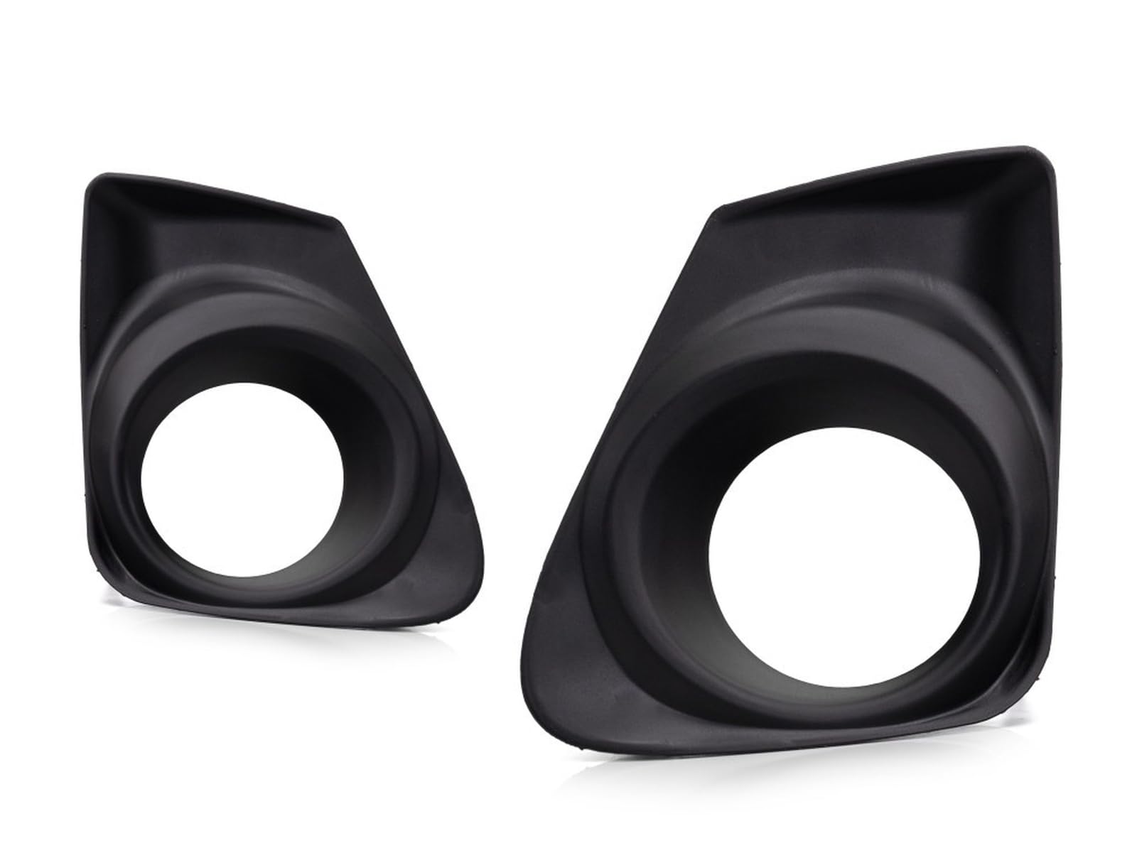 DAT AUTO PARTS Front Right Passenger & Left Driver Side Bumper Fog Light Bezel Cover Grille Set of 2 Replacement For 2011 - 2013 Toyota Corolla Bla...
