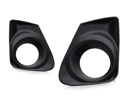 DAT AUTO PARTS Front Right Passenger & Left Driver Side Bumper Fog Light Bezel Cover Grille Set of 2 Replacement For 2011 - 2013 Toyota Corolla Bla...