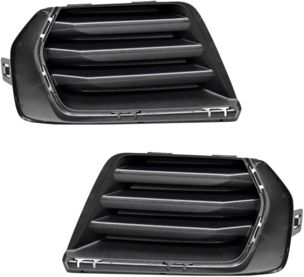 Front Left Driver & Right Passenger Set Of 2 Fog Light Hole Lamp Cover Grille Bumper Insert Pair Replacement For 2021 2022 Chevrolet Colorado Excep...