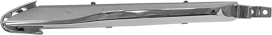 Front Driver & Passenger Side PAIR Bumper Cover Insert, Fits 2022-2025 Jeep Grand Cherokee Except Overland/Trailhawk & 30th ANNIV Edition, Chrome P...