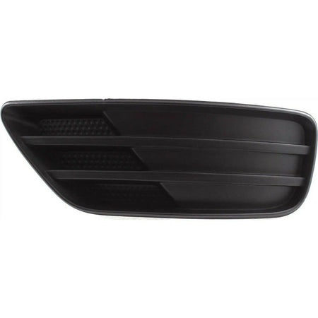 DAT AUTO PARTS Front Left Driver Side Bumper Fog Light Lamp Hole Cover Grille Molding Trim Replacement for 2005-2007 Ford Focus Black Textured Plas...