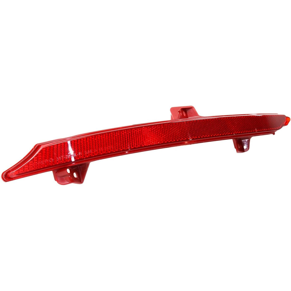 Rear Driver Side Bumper Reflector Fits 2018-2022 Honda Accord Sedan Red HO1184113 33555TVAA01