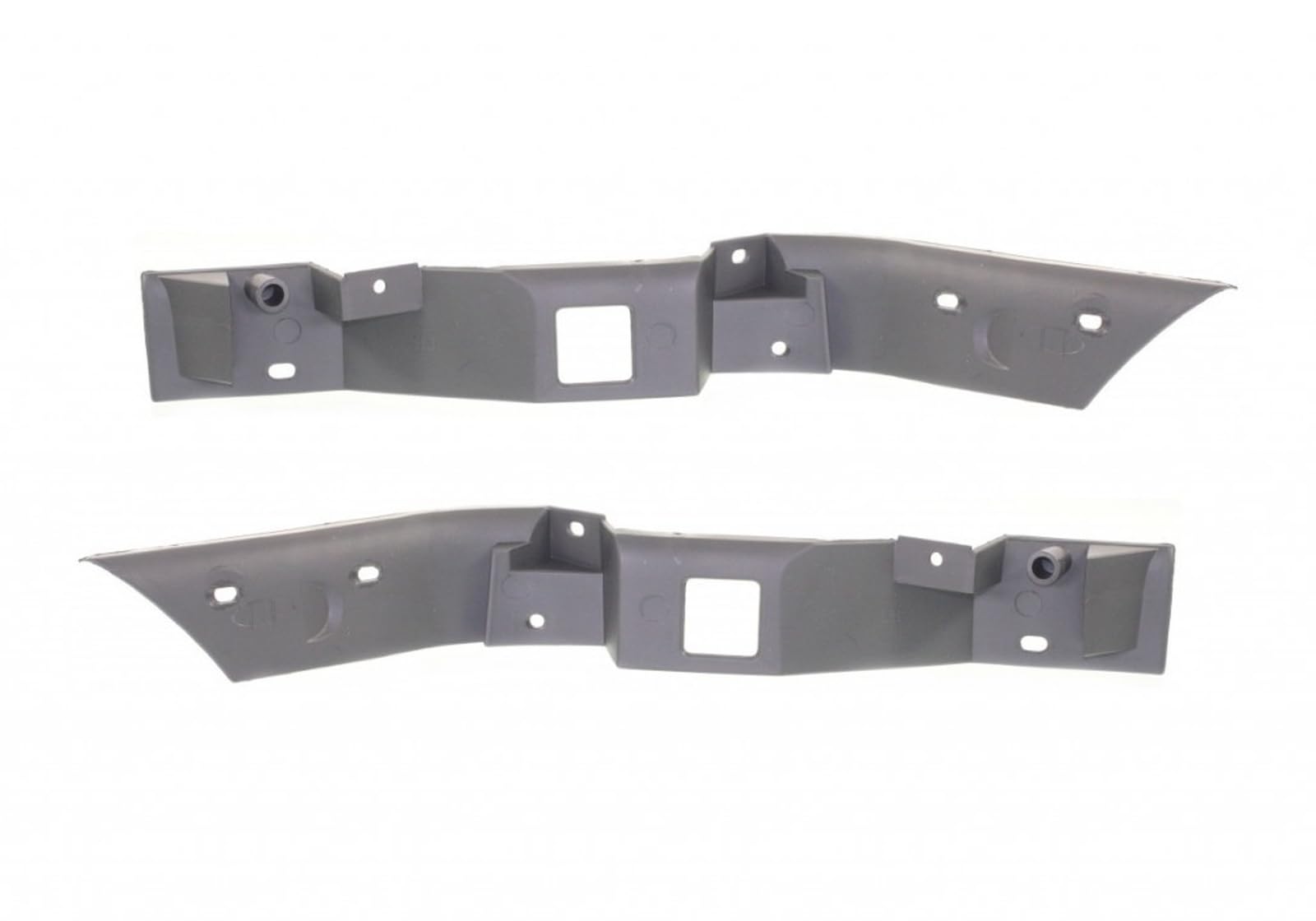 Front Left & Right Side PAIR, Bumper Cover Trim Filler, Fits 1999–2007 Ford Pickup F450 F550 Superduty & 2000–2004 Ford Excursion, Textured Gray Pl...