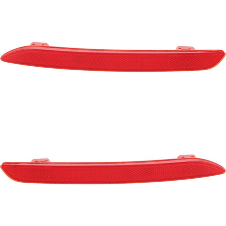 DAT AUTO PARTS Rear Left Driver & Right Passenger Side, PAIR, Bumper Light Reflector, Fits 2023-2025 Honda Accord Sedan & Hybrid Models, Plastic Re...