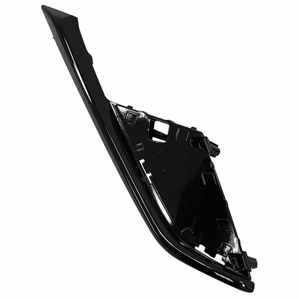 DAT AUTO PARTS Front Left Driver Side Bumper Cover Fog Light Grille Molding Insert Bezel Trim Replacement For 2019 - 2021 Mazda CX3 Gloss Black Smo...