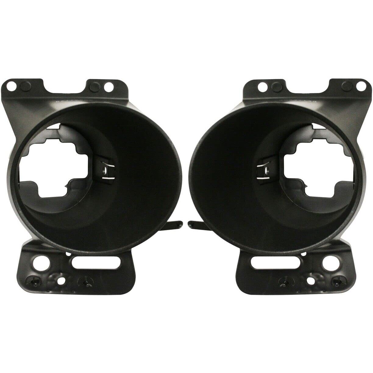 DAT AUTO PARTS Front Left Driver & Right Passenger Side Bumper Fog Light Brackets Set Of 2 Replacement For 2006 - 2008 Ford F 150 Black Textured FO...