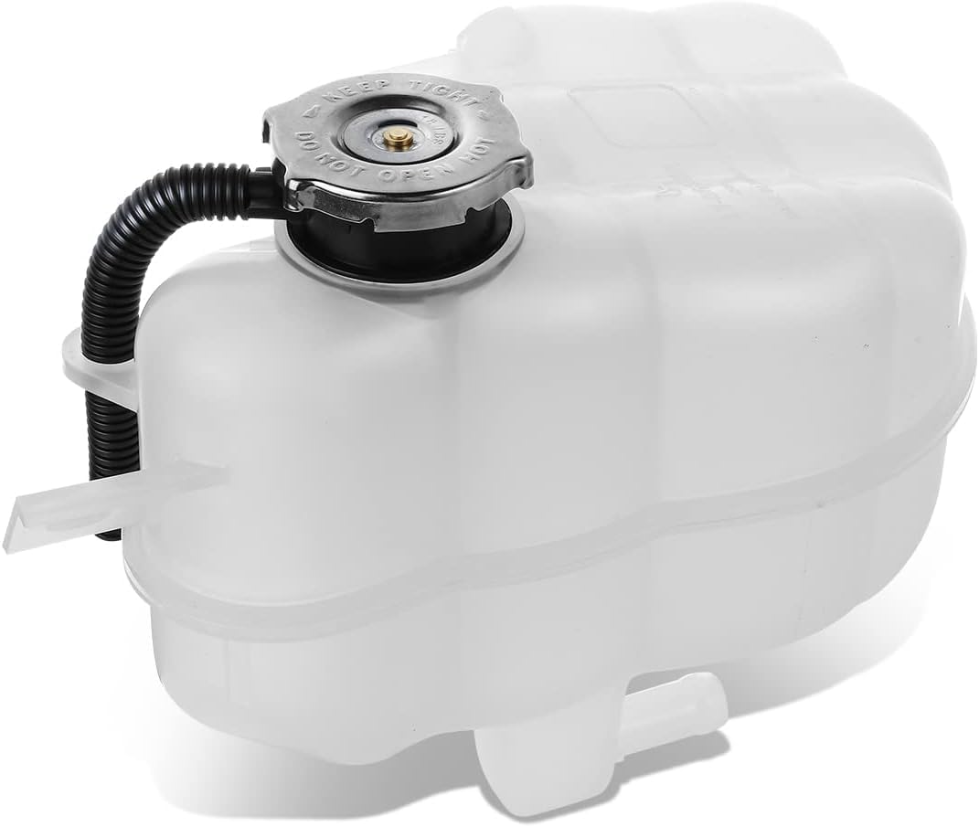 DAT AUTO PARTS Engine Coolant Recovery Bottle Overflow Reservoir Tank With Cap Replacement for 2009-2019 Dodge Journey White Textured Plastic CH301...