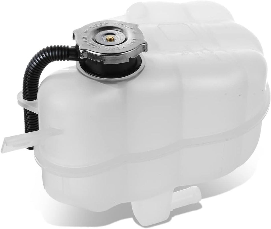 DAT AUTO PARTS Engine Coolant Recovery Bottle Overflow Reservoir Tank With Cap Replacement for 2009-2019 Dodge Journey White Textured Plastic CH301...