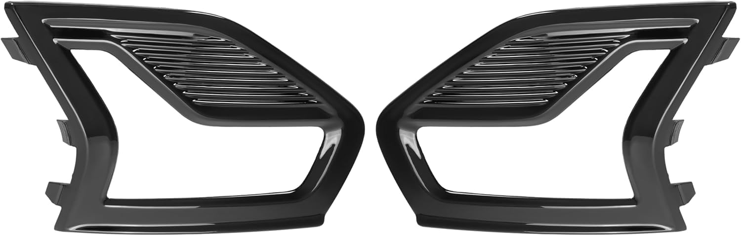 Driver & Passenger Side Set Fog Light Hole Lamp Bezel Cover Bumper Insert Replacement for 2019 2020 Ford Fusion Without Sport Including Energi Hybr...