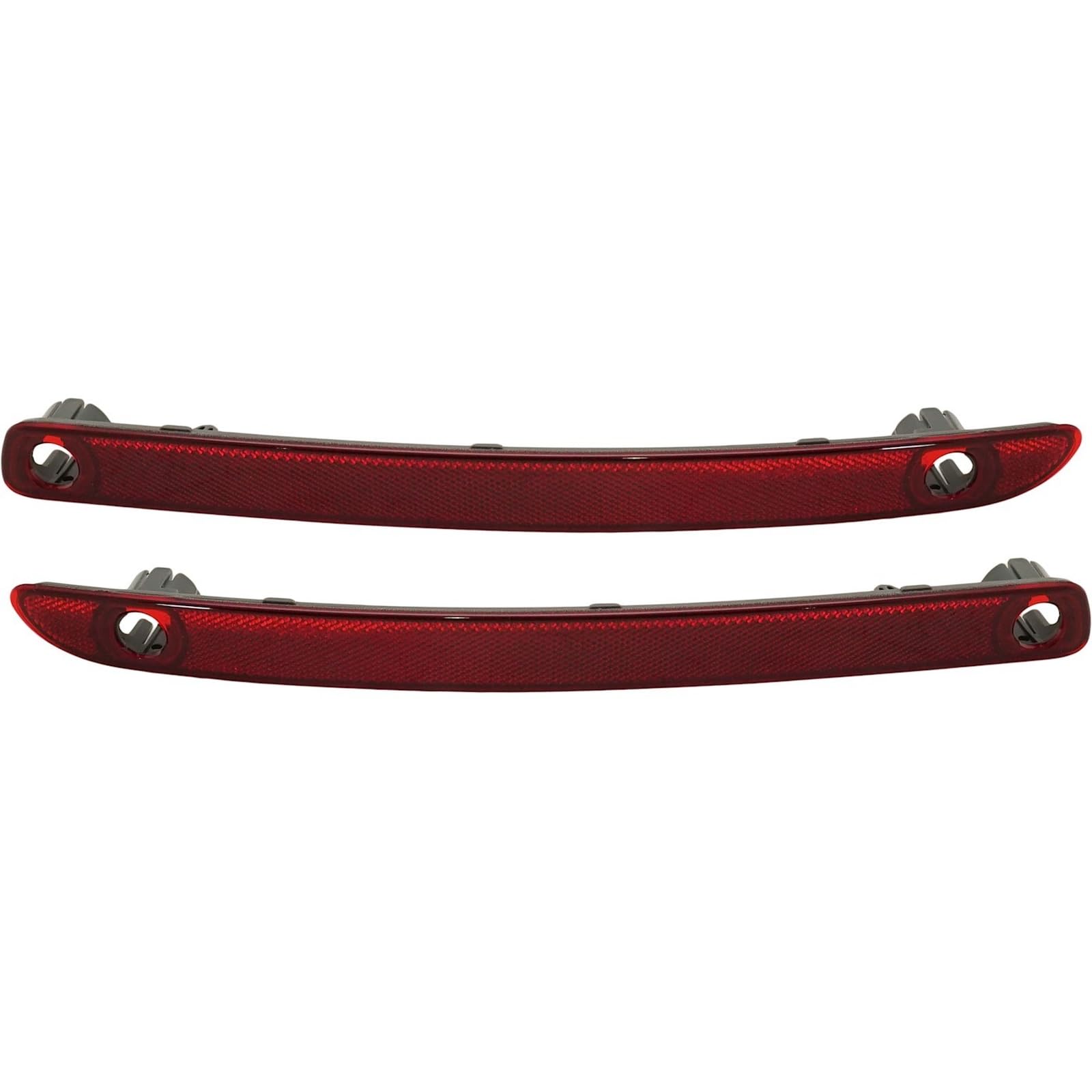 DAT AUTO PARTS Rear Left Driver & Right Passenger Side, SET OF 2, Bumper Reflector, Fits 2011-2015 Lincoln MKX, Plastic Red Lense, FO1184113 FO1185...