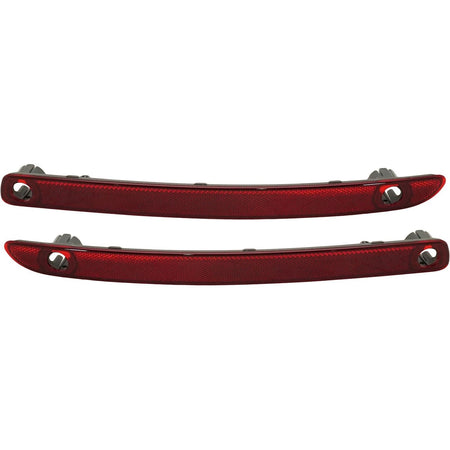 DAT AUTO PARTS Rear Left Driver & Right Passenger Side, SET OF 2, Bumper Reflector, Fits 2011-2015 Lincoln MKX, Plastic Red Lense, FO1184113 FO1185...