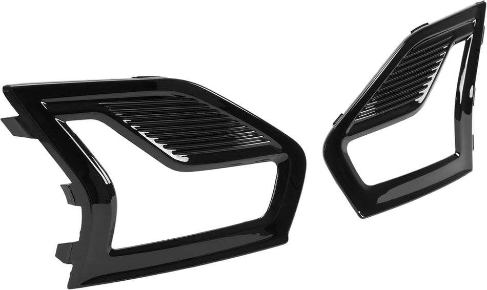 Driver and Passenger Side Fog Light Hole Lamp Bezel Cover Bumper Insert Fits 2019-2020 Ford Fusion Driver Passenger Side Set FO1038231 FO1039231