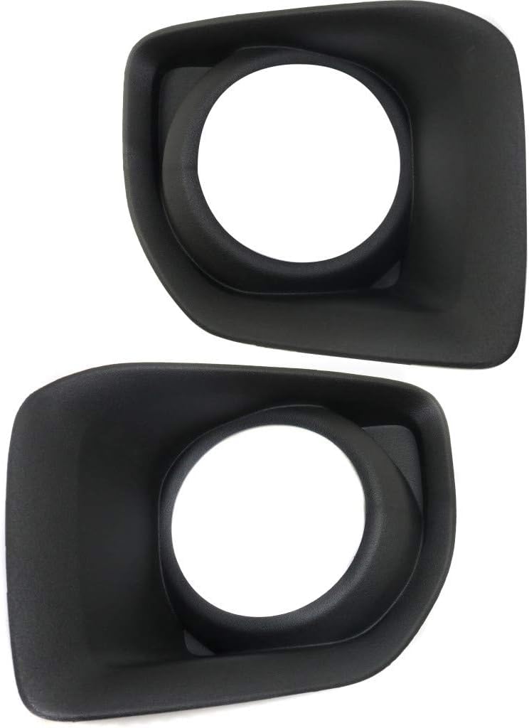 Front Left Driver and Right Passenger Set Of 2 Fog Light Hole Bezel Cover Lamp Trim Bumper Insert Pair Replacement For 2015-2020 GMC Canyon Pickup ...
