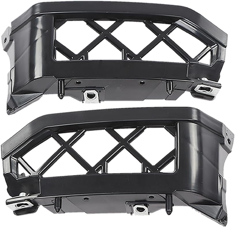 DAT AUTO PARTS Passenger and Driver Outer Bumper Cover Bracket Set of 2 Replacement For Nissan Frontier 2005-2021 amd Pathfinder 2005-2012 Black Sm...