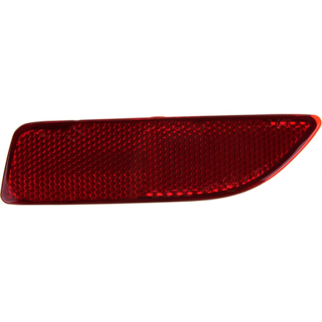 DAT AUTO PARTS Rear Left Driver Side Back Bumper Cover Reflector Lamp Marker Light Insert Replacement For 2011-2013 Toyota Corolla Sedan Red Plasti...