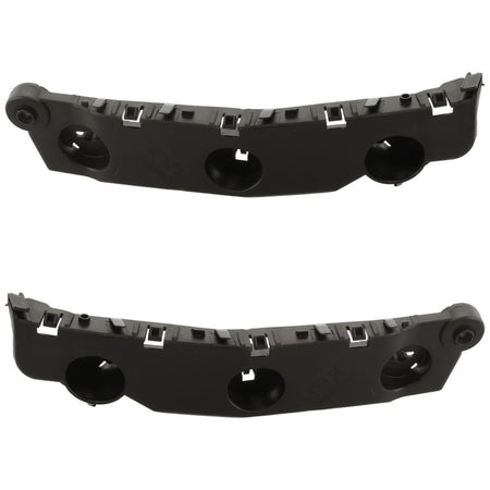 Front Left Driver & Right Passenger Side PAIR Outer Bumper Cover Support Mounting Bracket, Fits 2021-2026 Nissan Rogue, Japan Built, Black Textured...