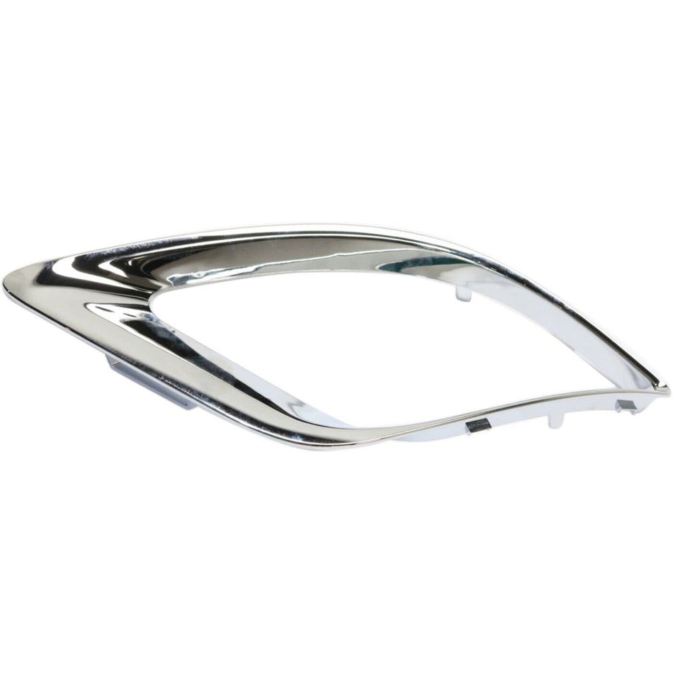 Front Left Driver & Right Passenger Pair Fog Light Cover Bezel Trim Set Of 2 Replacement For 2014-2020 Dodge Durango Except 2018-2020 SRT/RT Silver...