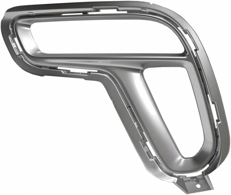 Front Left Driver & Right Passenger Fog Light Bumper Cover Grille Insert Bezel Trim SET of 2 Replacement For 2021-2025 Dodge Durango Satin Nickel T...