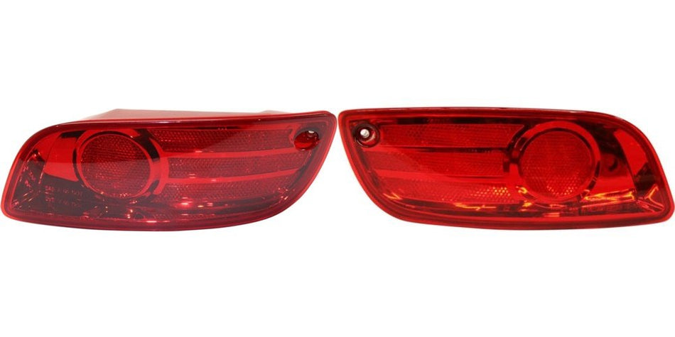 DAT AUTO PARTS REAR BUMPER COVER REFLECTOR SET OF TWO REPLACEMENT FOR 2007-2009 HYUNDAI SANTA FE LEFT DRIVER AND RIGHT PASSENGER SIDE PAIR HY283010...