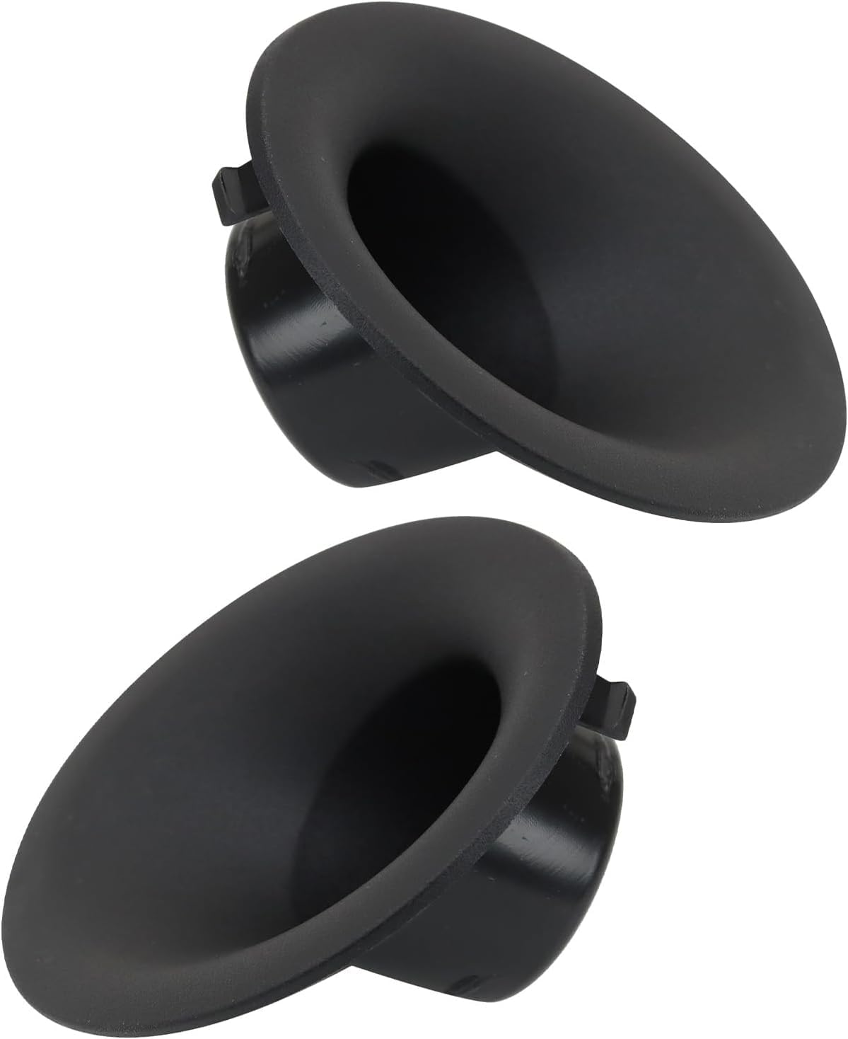 Front Left Driver and Right Passenger Side Fog Light Cover Replacement For 2015-2023 Dodge Challenger Black Textured Plastic Use For Cover w/Round ...
