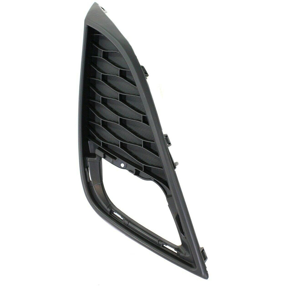 DAT AUTO PARTS Front Right Passenger Side Bumper Fog Light Cover Trim Bezel Lamp Hole Grille Molding Insert Replacement For 2010 2011 Mazda 3 Black...