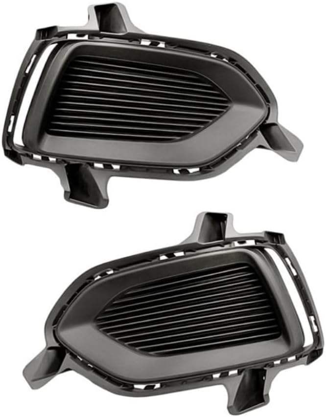 DAT AUTO PARTS Front Left Driver & Right Passenger Set Fog Light Hole Cover Bumper Insert Grille Replacement for 2018-2022 Hyundai Accent Sedan & H...